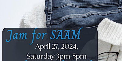 Imagem principal do evento Jam for SAAM (Sexual Assault Awareness Month)