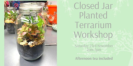 Closed Jar Planted Terrarium Workshop primary image
