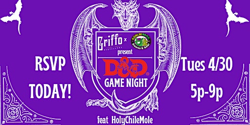 Imagen principal de D&D Game Night feat. HolyChileMole