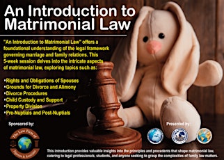 Image principale de Introduction to Matrimonial Law
