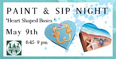 Primaire afbeelding van Heart Shaped Ring Boxes Paint Night