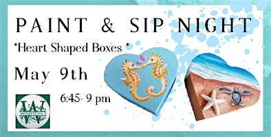 Image principale de Heart Shaped Ring Boxes Paint Night