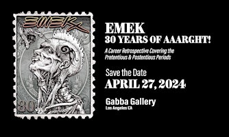 NOT SOLD OUT! TICKET/RSVP NOT REQUIRED: EMEK 30 Year Career Retrospective  primärbild