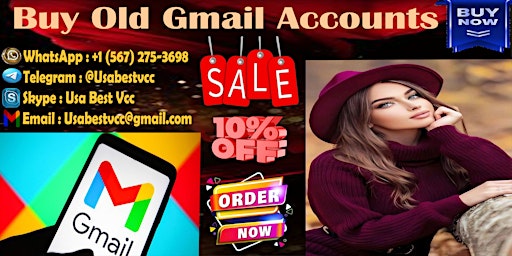 Imagen principal de 12 Sites To Buy Old Gmail Accounts USA, UK, CA etc