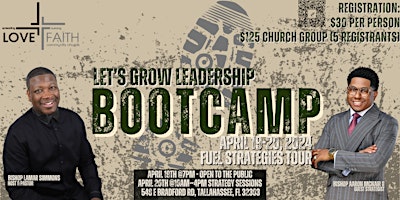 Imagem principal de Let's Grow Leadership Bootcamp presents "FUEL Strategies Tour"