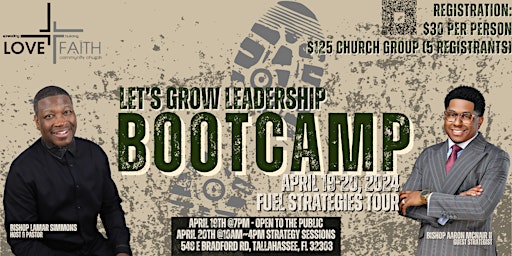 Image principale de Let's Grow Leadership Bootcamp presents "FUEL Strategies Tour"
