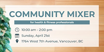 Imagen principal de Health & Fitness Community Mixer