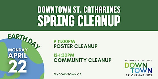 St. Catharines Downtown Earth Day Community Cleanup primary image