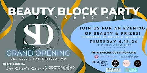 Imagen principal de Beauty Block Party in Bankers Hill - San Diego Eye & Face Grand Opening