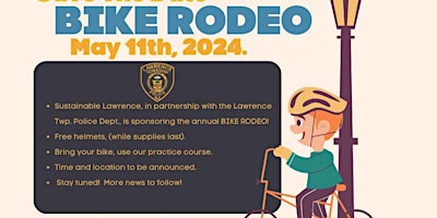 Hauptbild für Lawrence Township Bike Rodeo and EV meetup
