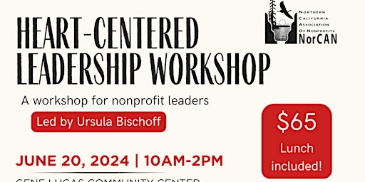 Primaire afbeelding van Heart-Centered Leadership Workshop with Ursula Bischoff