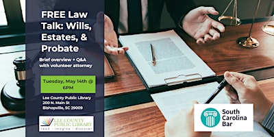 Primaire afbeelding van Wills, Estates & Probate Free Law Talk