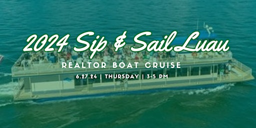 Image principale de Sip & Sail Luau : YPN and WCR of  Spokane & North Idaho Boat Cruise