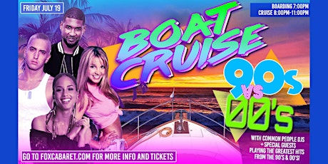 Imagem principal do evento 90s vs 00s Boat Cruise!