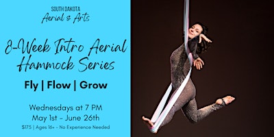 Primaire afbeelding van 8-Week Intro to Aerial Hammock Series (Ages 16+) | No experience required