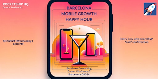 Imagem principal do evento Mobile Growth Happy Hour in Barcelona