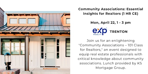 eXp Realty Trenton Presents: HOA Lunch & Learn (1 Hour CE!)  primärbild