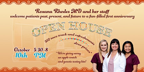 Roxana Rhodes MD Open House primary image
