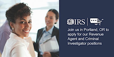 Imagem principal do evento IRS Portland, OR Hiring Event - Accounting and Special Agent Positions
