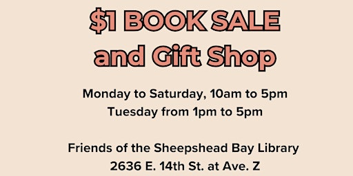 Immagine principale di $1 Book Sale and Gift Shop - Every Purchase Supports our Library 