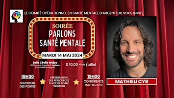Hauptbild für Parlons santé mentale avec Mathieu Cyr