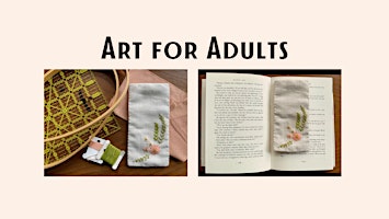 Imagem principal do evento Art for Adults - Embroidered Bookmark (4-part series)