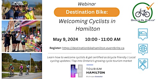 Imagem principal do evento Webinar: Destination Bike - Welcoming Cyclists in Hamilton