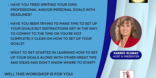 GOAL SETTING VIRTUAL WORKSHOP: Learn & Complete 2 SMART Action Plans!