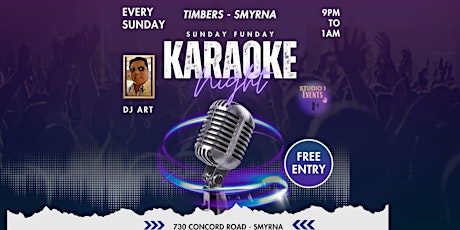 Sunday Funday Karaoke Night @ Timbers in Smyrna