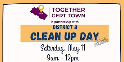 Imagen principal de Together Gert Town in partnership w/ District B