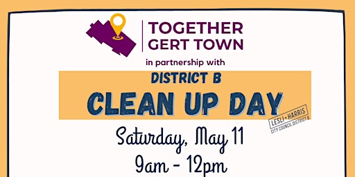 Image principale de Together Gert Town in partnership w/ District B