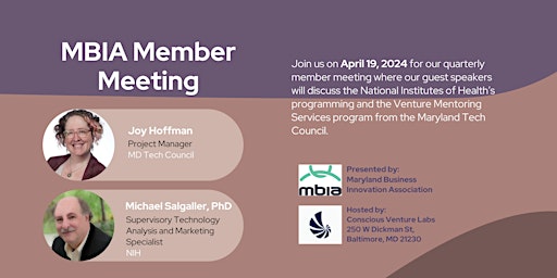MBIA  Member Meeting primary image