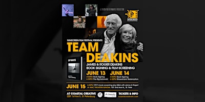 Imagem principal do evento Oscar Winning Team Deakins (Roger and James), Book Signing, Screenings
