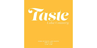 TASTE Series- Scenic Sip Wine Trail in Lake Country primary image