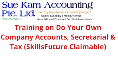 2-Days Training on Do Your Own Company Accounts, Secretarial, Tax  (SkillsF primary image