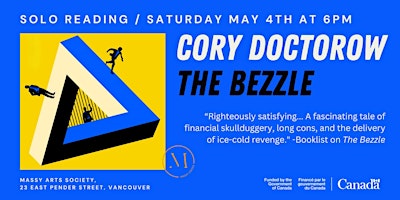 Hauptbild für Solo Reading / Cory Doctorow: The Bezzle
