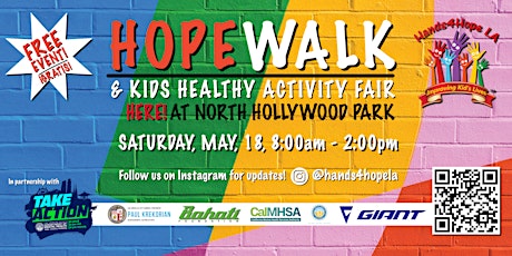 21st Annual Hands4Hope LA HopeWalk & Kid's Activity Fair