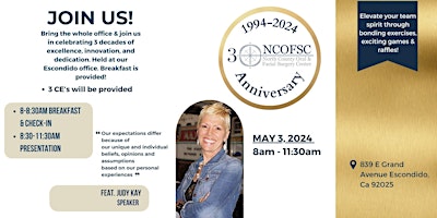 Hauptbild für NCOFSC 30th Anniversary Celebration
