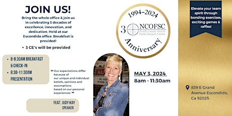 NCOFSC 30th Anniversary Celebration