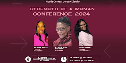 Imagem principal do evento NCJD Women's Conference 2024 "The Strength of a Woman"