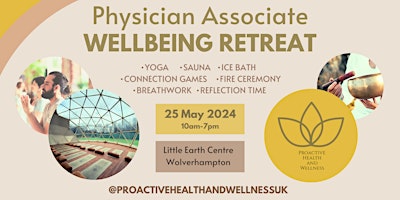 Physician Associate & Anaesthesia Associate Wellbeing Retreat primary image