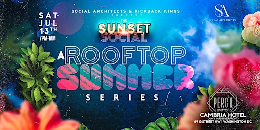 Imagem principal do evento THE SUNSET SOCIAL - SUMMER ROOFTOP SERIES