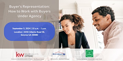 Imagem principal do evento Buyer's Representation:  How to Work with Buyers Under Agency