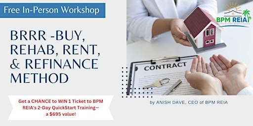 Imagem principal do evento BRRR -Buy, Rehab, Rent, & Refinance Method