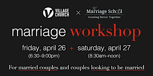 The Village Church | Marriage Workshop primary image