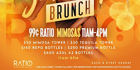 RATIO HOUSTON BRUNCH & DAY PARTY on SUNDAYS -RSVP NOW! FREE ENTRY