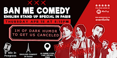 Hauptbild für Ban Me Comedy | English Stand-Up Show in Paris