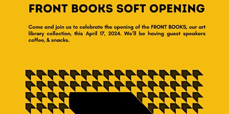 The FRONT Books Soft Opening