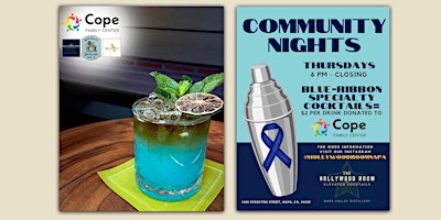 Hauptbild für Community Nights at Napa Valley Distillery: Cope Family Center Fundraiser