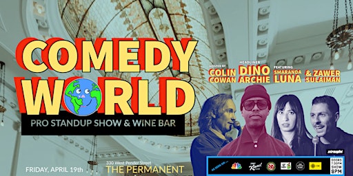 Primaire afbeelding van COMEDY WORLD : a pro standup show + wine bar